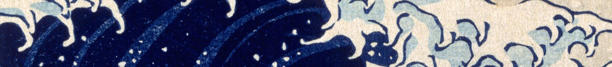 La grande onda al largo di Kanagawa, dalla serie "36 vedute del monte Fuji", 1831 (Katsushika Hokusai), Detail: Klauen der Großen Welle