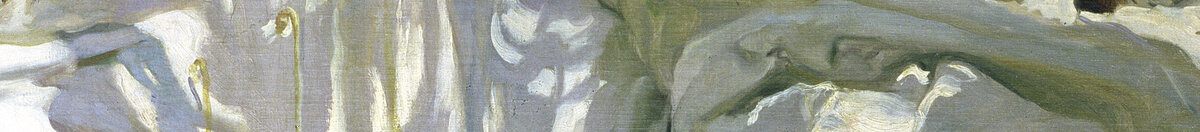 Rammendare la vela, 1896 (Joaquín Sorolla), Detail: Weißes Segeltuch im Licht