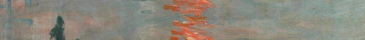 Impressione, levar del sole, 1872 (Claude Monet), Detail: Sonnenspiegelung im Wasser