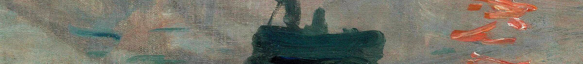 Impressione, levar del sole, 1872 (Claude Monet), Detail: Ruderboot mit Figuren