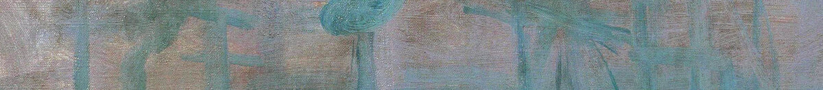 Impressione, levar del sole, 1872 (Claude Monet), Detail: Hafenkräne und Masten im Dunst