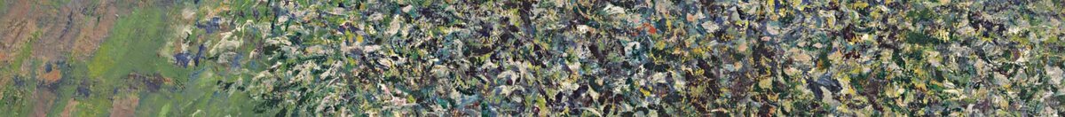 Il melo (Claude Monet), Detail: Hügel mit Feldstreifen