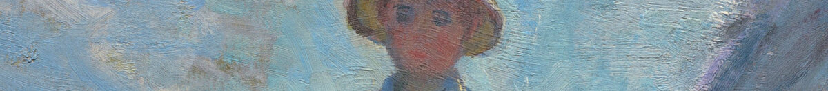 Donna con parasole (Claude Monet), Detail: Kind mit Strohhut