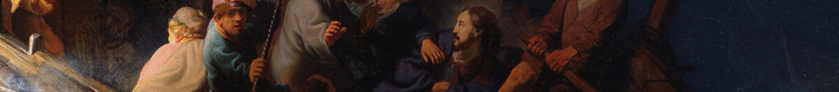 Cristo nella tempesta sul lago di Galilea, 1633 (Rembrandt van Rijn), Detail: Christus und die verängstigten Jünger