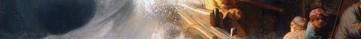 Cristo nella tempesta sul lago di Galilea, 1633 (Rembrandt van Rijn), Detail: Gischt und brechende Welle