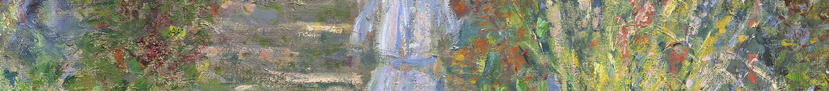 Il giardino dell'artista a Vétheuil, 1880 (Claude Monet), Detail: Kind auf der Gartentreppe