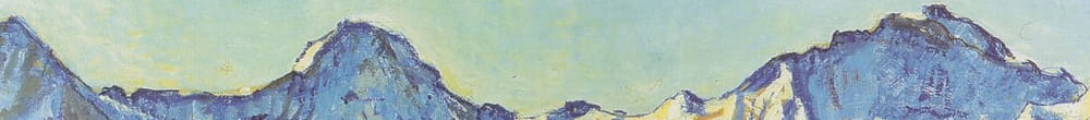 Eiger, Monch e Jungfrau al sole del mattino (Ferdinand Hodler)