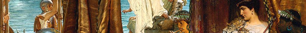 L'incontro di Antonio e Cleopatra (Lawrence Alma Tadema)