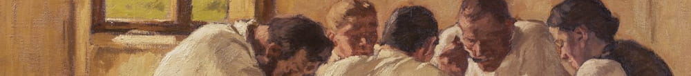 Pranzo La zuppa, Versione II, 1910 (Albin Egger Lienz)