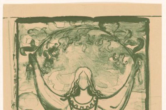 Antoon Derkinderen (signed by artist)