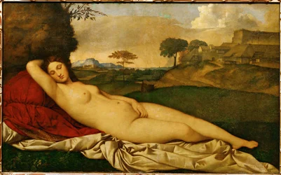 Venere dormiente (olio su tela)