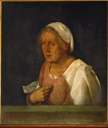 La vecchia (dipinto su tela)