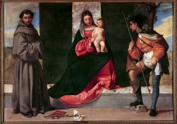 La Vergine e il Bambino tra Sant
