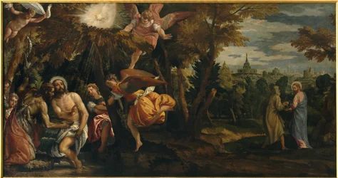 Battesimo e tentazione di Cristo, c.1582
