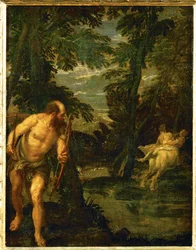 Ercole, Dejaneira e il centauro Nesso (dipinto su tela)