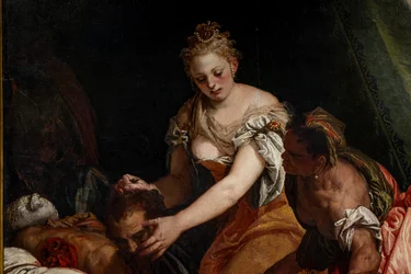 Giuditta con la testa di Oloferne (dettaglio)
