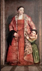 Ritratto di Livia Porto Thiene e sua figlia Deidamia