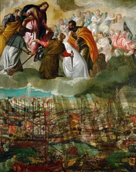 La battaglia di Lepanto (olio su tela)