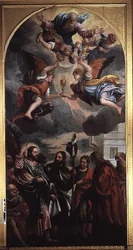 La moglie di Zebedeo che intercede con Cristo per i suoi due figli