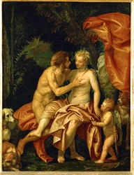 Venere e Adone (olio su tela)