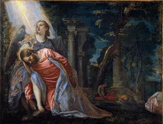 Cristo nel giardino sostenuto da un angelo