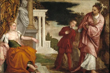 Giovane uomo tra il vizio e la virtù