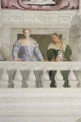 Membri della Famiglia Barbaro, dalla Sala di Olimpo, c.1561 (dettaglio)