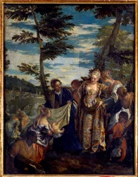 Mosè salva le acque. Dipinto di Paolo Veronese (1528-1588)