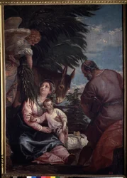 Riposo durante la fuga in Egitto