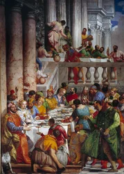 Le nozze di Cana (dettaglio: Il pasto dei principi)