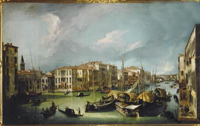 Il Canal Grande di Venezia con il ponte di Rialto (dipinto su tela)