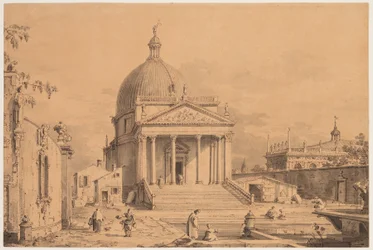 Veduta Ideata con San Simone Piccolo, c. 1735