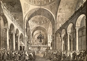 Festa veneziana, il nuovo Doge di Venezia presentato al popolo nella Basilica di San Marco