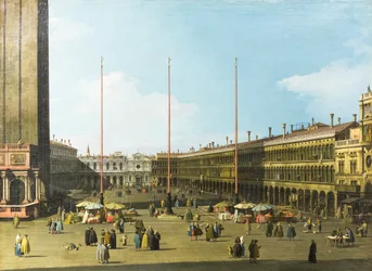 Venezia, vista di piazza San Marco con le procuratie