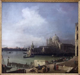 Vista di Venezia, veduta del Canal Grande e della Basilica di Santa Maria della Salute