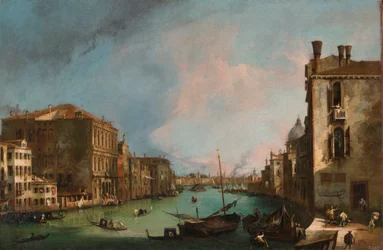 Il Canal Grande a Venezia. Dipinto di Giovanni Antonio Canal (Canaletto), 1723