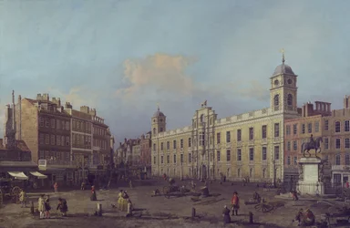 Londra, una vista della Northumberland House, guardando verso est