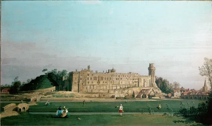 Vista del Castello di Warwick. Dipinto di Canaletto, circa 1751. Collezione del Castello di Warwick, Inghilterra