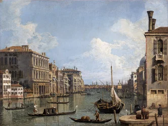 Veduta del Canal Grande verso la Punta della Dogana da Campo San Vio