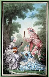 Madame de Meaux, Mademoiselle de Meaux e Monsieur de Saint Quentin che ripetono un
