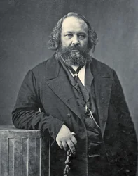 Ritratto di Mikhail Aleksandrovich Bakunin, c.1860 (foto in b/n)