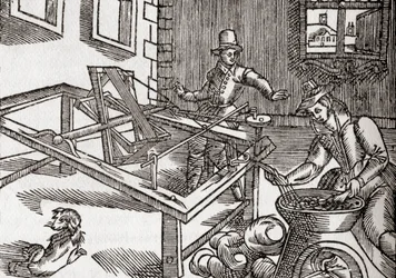 Avvolgimento della seta, facsimile di un