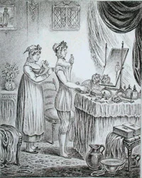 Progresso della toilette: il corsetto