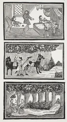 La storia dei due bambini nel bosco, illustrazione da 