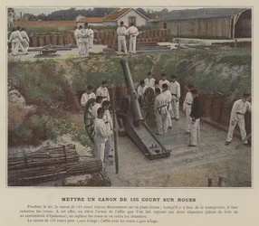 Mettere un Canone da 155 Corto su Ruote (foto colorata)