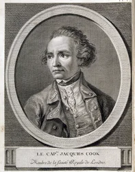 Capitano James Cook, membro della Royal Society di Londra