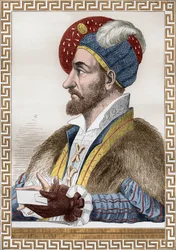Carlo III Duca di Borbone, noto come il Connestabile di Borbone, incisione dopo Gaignieres dal libro “Francois1er” di De Lescure
