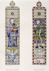 Vetrata raffigurante San Ouen e Manasse, Chiesa di San Ouen a Rouen