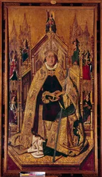 San Domenico di Silos sul trono