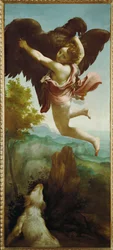Il rapimento di Ganymed (olio su tela)